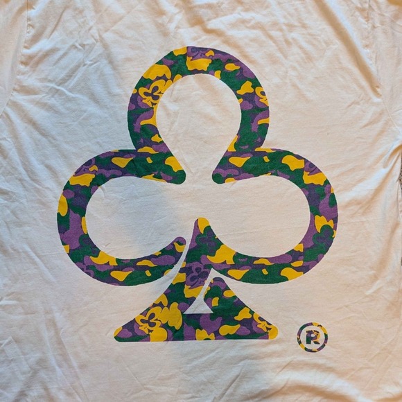 The Loyalty Club Graphic T-Shirt Mens XL Mardi Gras Camo Hip Hop Streetwear Tee - Picture 5 of 6